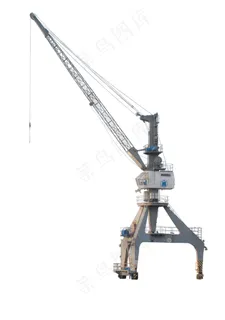 白色背景上的起重机