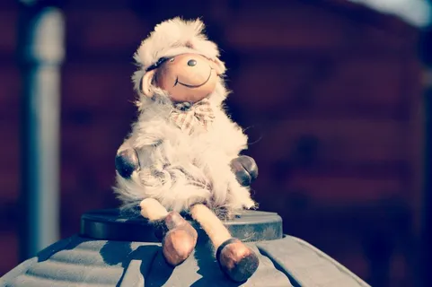 羊，可爱，滑稽，毛绒玩具，毛皮，动物世界