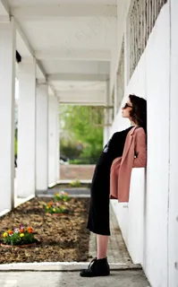 女孩，墙，时尚，连衣裙，模型，女人