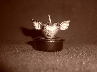 心，茶蜡，蜡烛，蜡