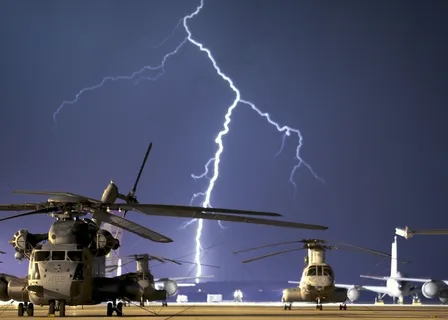 闪电，罢工，夜景，风暴，螺栓，天气