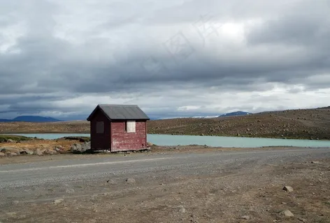 冰岛，湖，蓝色，机舱，土地，景观，水