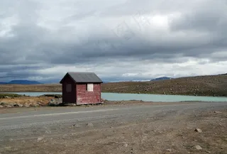 冰岛，湖，蓝色，机舱，土地，景观，水