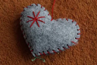 心，感觉，爱，符号，缝制，装饰，装饰