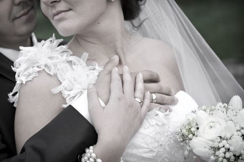 结婚戒指，戒指，新婚夫妇