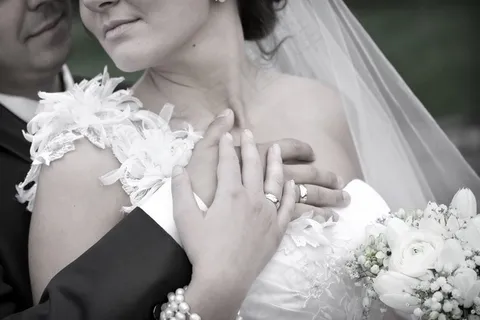 结婚戒指，戒指，新婚夫妇