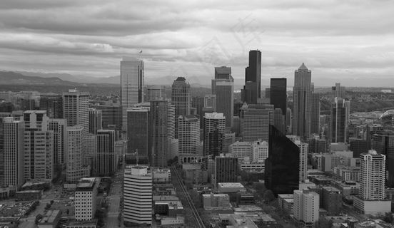 西雅图，城市，美国，西海岸，意见，美国，黑色