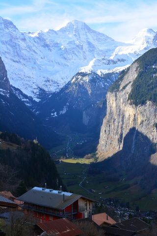 瑞士人，少女峰，劳特布龙嫩，冰盖，阿尔卑斯山，山