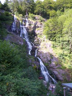 瀑布，水，岩，流，杂音，飞溅，巴赫