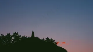 意见，剪影，建筑，寺，宝塔，亚洲