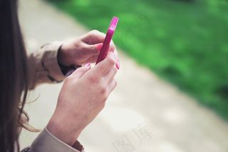 电脑办公,美女,手,女孩,SPA,智能手机女人技术打字