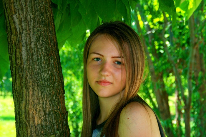 女孩，肖像，金发，美