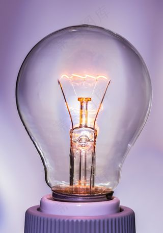 灯泡，立即，烧毁，照明，辉光灯