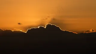 日落，Abendstimmung，光，太阳，天空，云