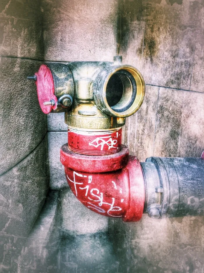 那些，管道，涂鸦，城市，脏，饱和