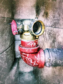 那些，管道，涂鸦，城市，脏，饱和