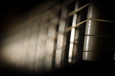 吉他，乐器，脖子，弦，艺术，光