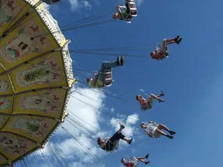 博览会，旋转木马，民间节日，链式旋转木马，骑