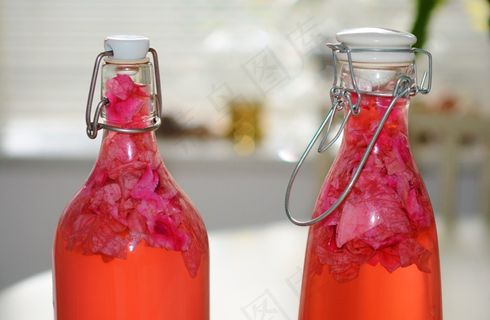 饮料，粉红色，健康，红色，瓶，甜，水果