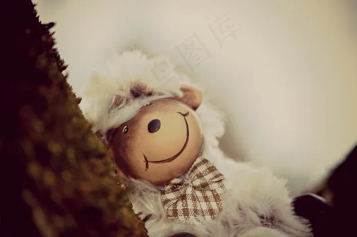 羊，可爱，滑稽，毛绒玩具，毛皮，动物世界