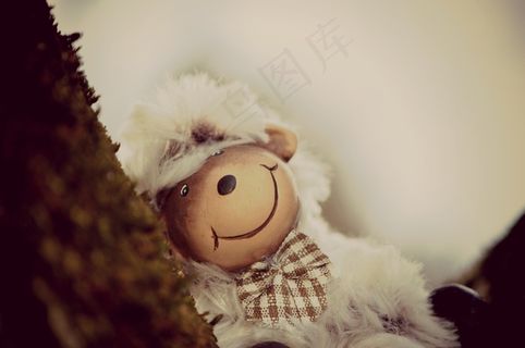羊，可爱，滑稽，毛绒玩具，毛皮，动物世界