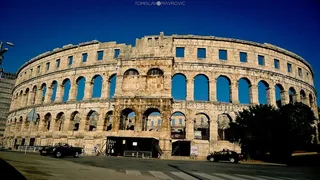 建筑,历史遗迹,都市夜景,街道,,竞技场