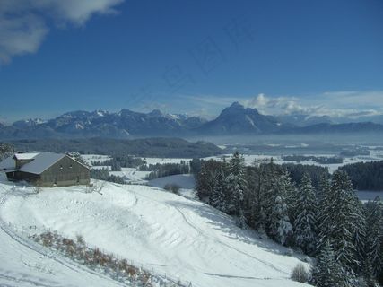Alpe Beichelstein，山全景，Sauling，雪