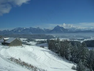 Alpe Beichelstein，山全景，Sauling，雪
