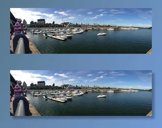 蒙特利尔，老，码头，小船，水，魁北克，意见