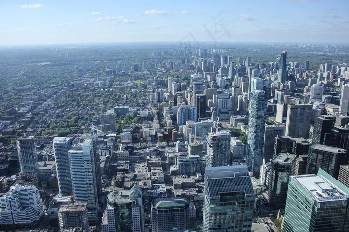 城市，风景，空中，out望台，全景图，远，建筑物