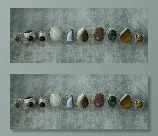 宝石，戒指，宝石，石头，珠宝，很多，一堆