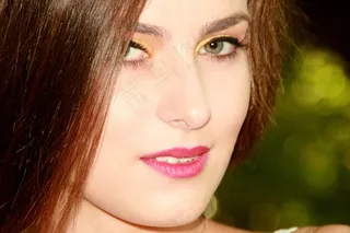 女孩，美女，肖像，长长的头发，诱人，微笑