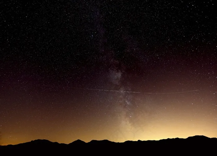 星星，银河，夜晚，夏天，天空