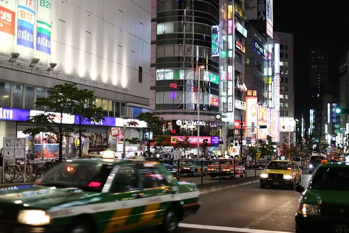 城市，东京，街景，交通，道路，日本