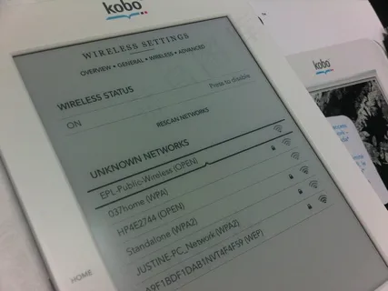 Kobo Wifi无线设置
