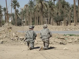 士兵，伊拉克，伪装，军事，战争，陆军，战斗