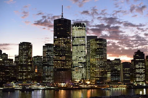 城市，天际线，城市景观，城市天际线，市中心，黄昏