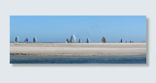 帆船，帆船赛，沙，海，海滩，帆