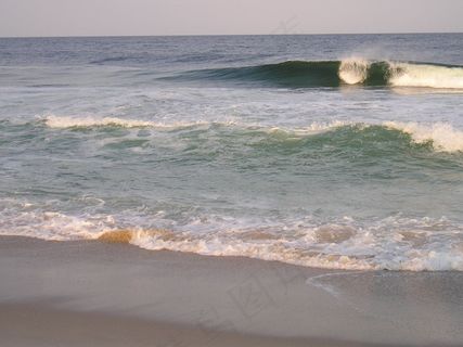 防波堤，浪涌，冲浪，波，海滩，风景，海