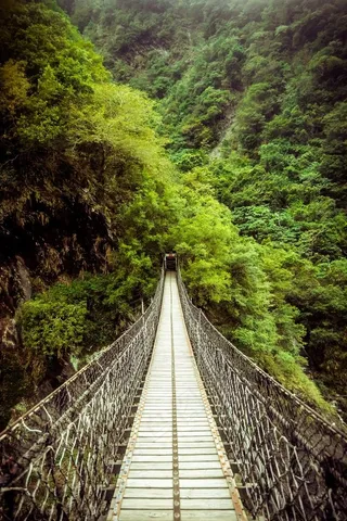 通往太鲁阁峡谷另一条小径的路