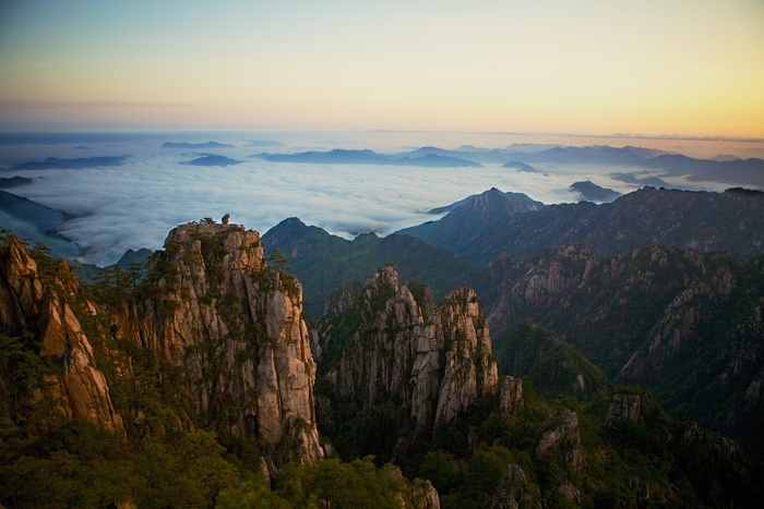 黄山，中国，黄色，山，亚洲