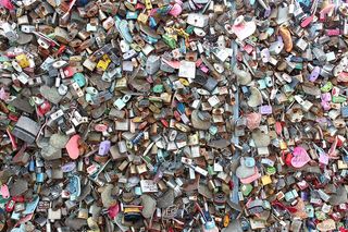 爱情锁，锁，符号，浪漫，誓言，爱情，浪漫