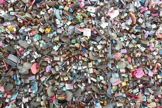 爱情锁，锁，符号，浪漫，誓言，爱情，浪漫