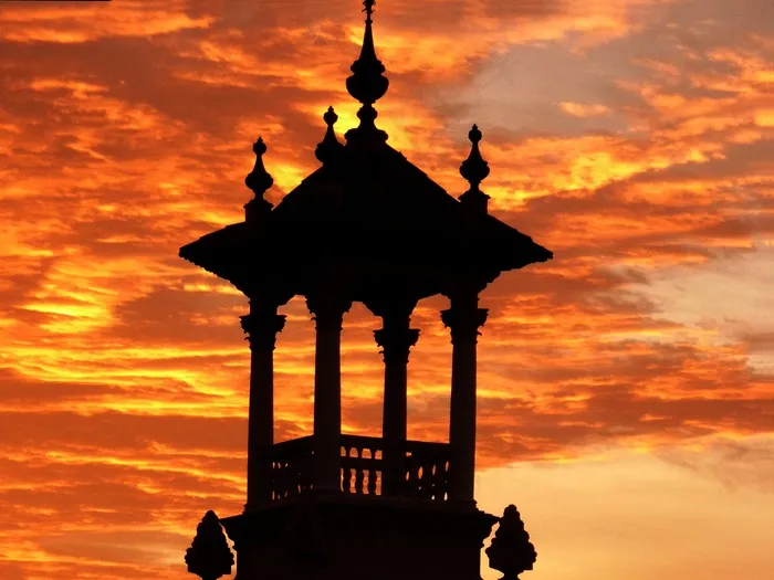 国家宫殿，帕劳国家公园，宫殿，Abendstimmung