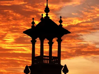 国家宫殿，帕劳国家公园，宫殿，Abendstimmung