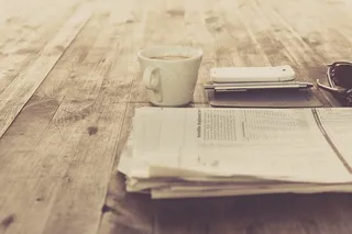 报纸，风格，趋势，新城市，咖啡，智能手机