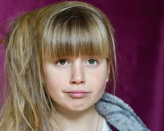 儿童，女孩，脸，视图，表情