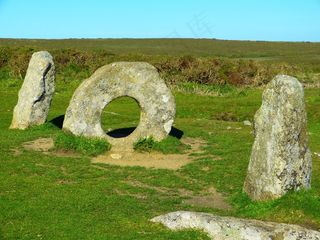 Men-An-Tol，砖，康沃尔郡，南格兰，花岗岩