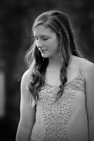 女孩，年轻，表情，脸，肖像，户外，可爱