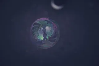 肥皂泡，打击，Spi，闪光，通风，天空，多彩